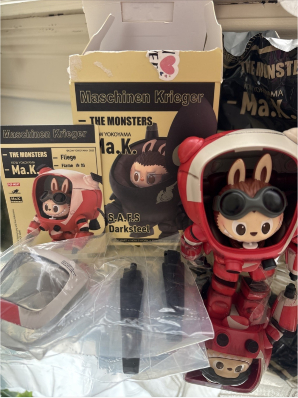 Pop Mart Kow Yokoyama Ma.K Maschinen Krieger Series Flame Figure NEW